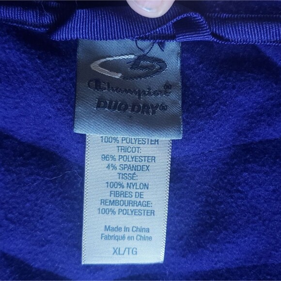 Champion Duo Dry PURPLE PullOver Jacket - 1/2 Zip - XL - Picture 7 of 9